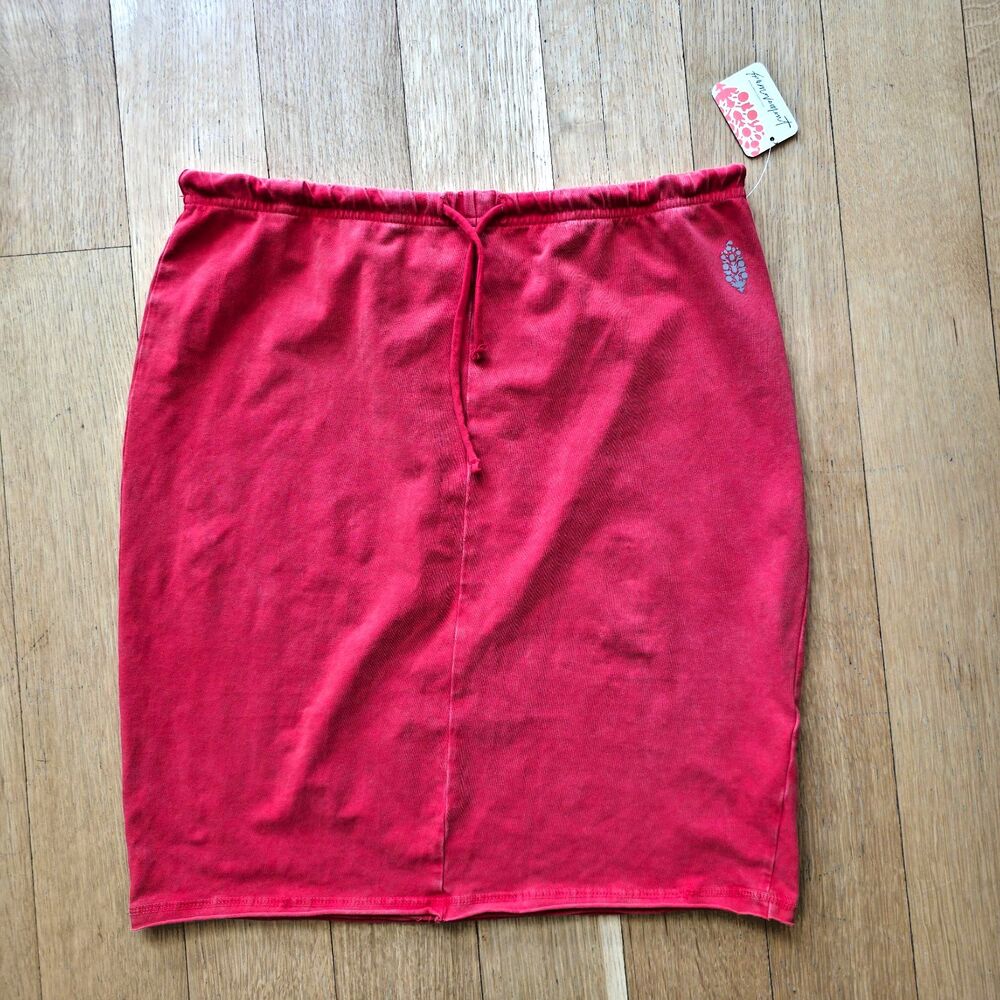 FREE PEOPLE MOVEMENT New Hot Shot Slim Skirt Victory Red XL NWT